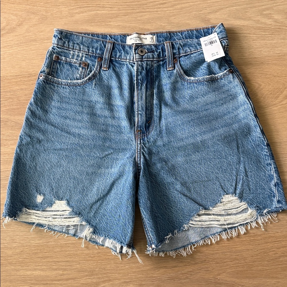 Abercrombie & Fitch Distressed Denim Shorts